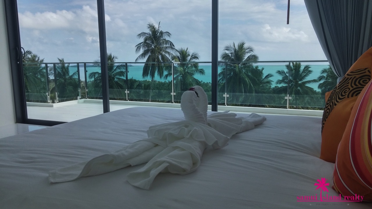 Chaweng Noi Sea View Villa For Sale Sea View From The Bedroom