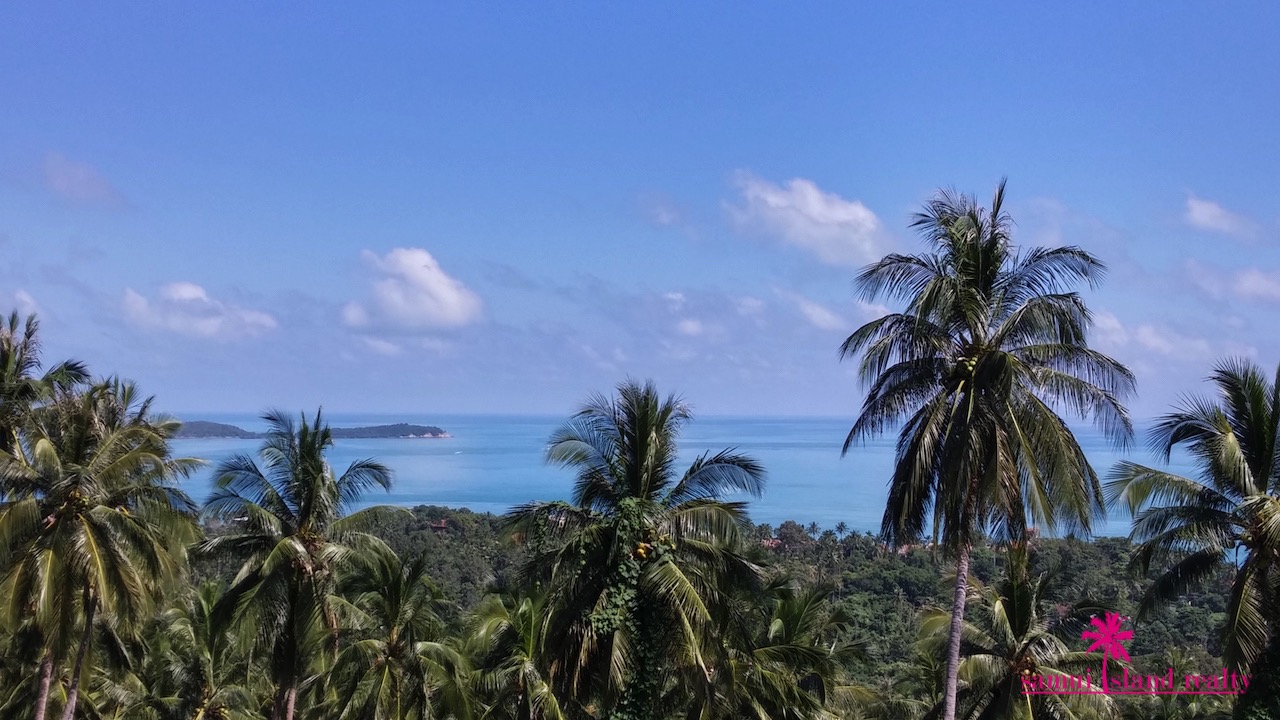 Chaweng Noi Sea View Villa For Sale View From The Terrace