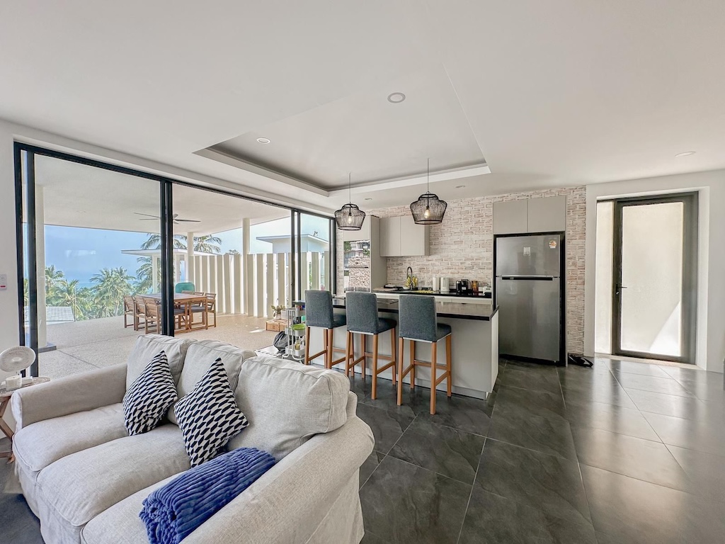 Ko Samui Contemporary Sea View Villa Living Area