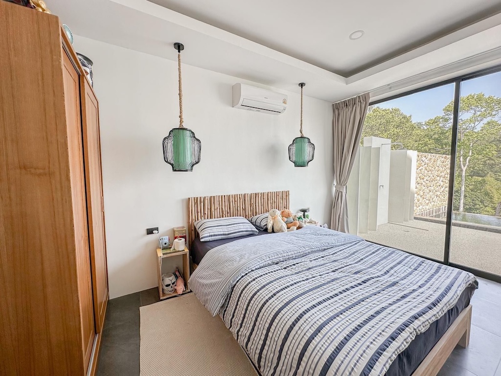 Ko Samui Contemporary Sea View Villa Bedroom