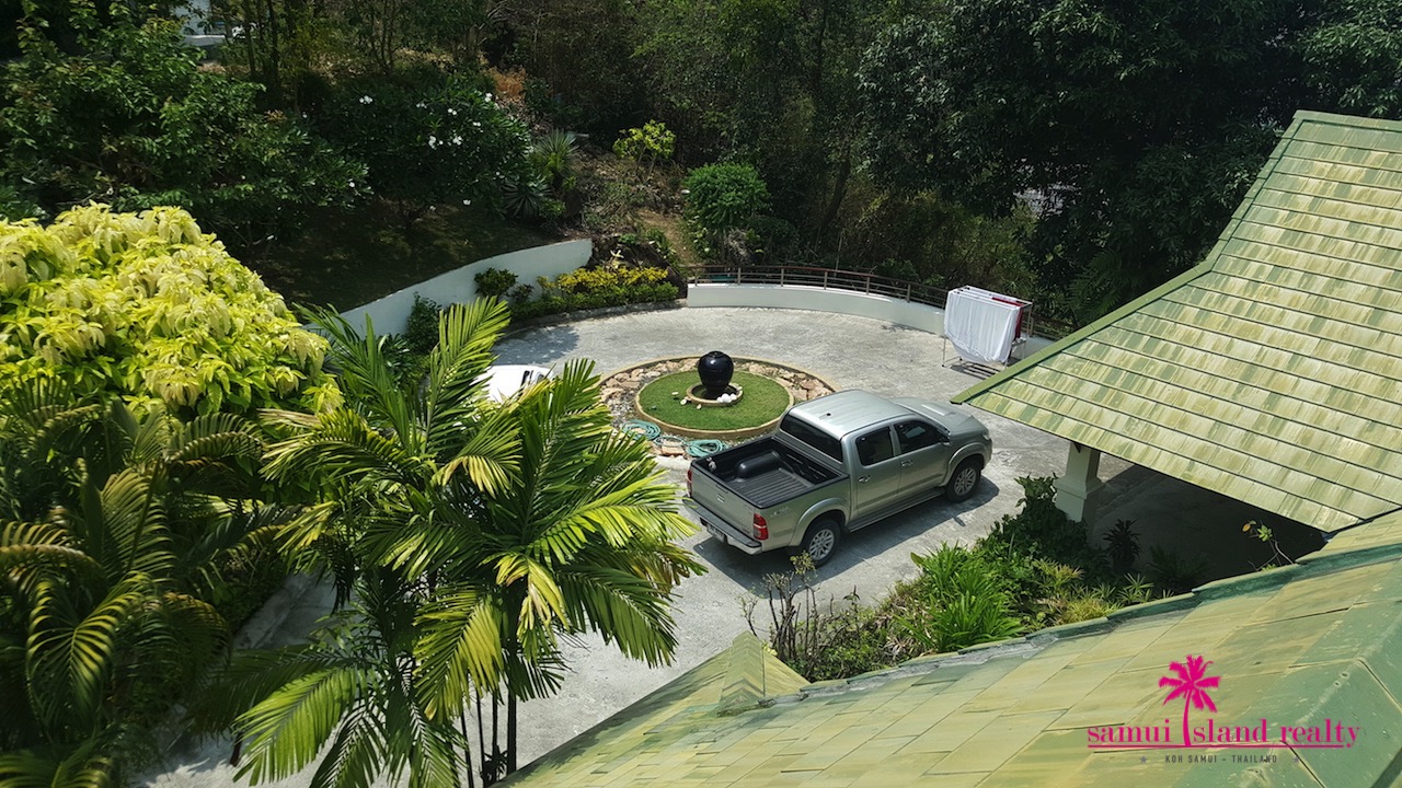 Koh Samui Sunset Villa For Sale Parking Area