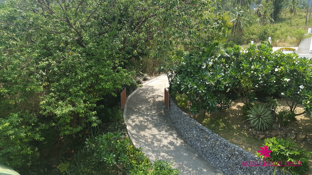 Koh Samui Sunset Villa For Sale Driveway Entrance