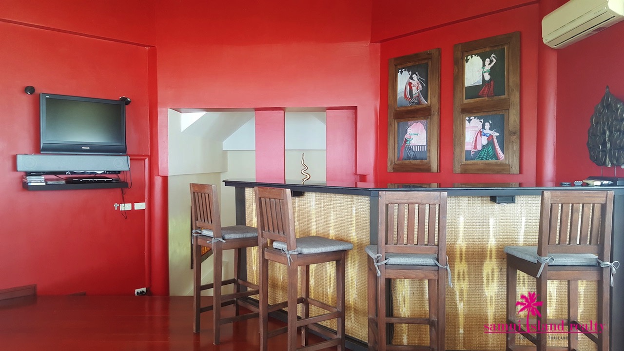 Koh Samui Sunset Villa For Sale Bar