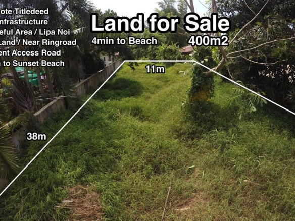Lipa Noi Land Plot For Sale Koh Samui – Land in Koh Samui, Thailand