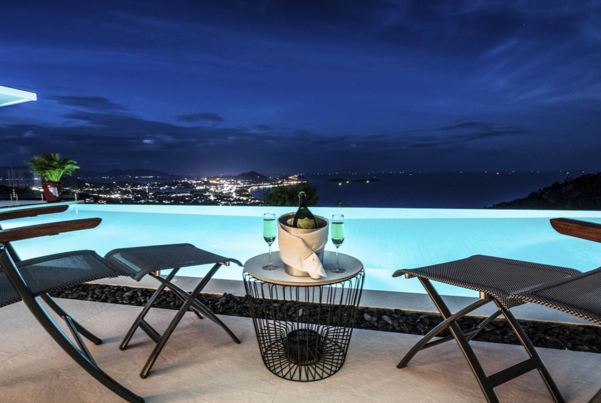 Mams Hill Villa Koh Samui Night View