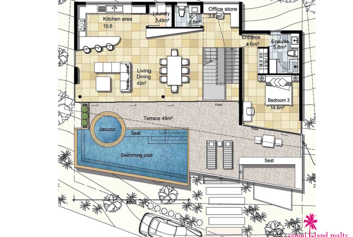 Amethyst Villa Pool Deck