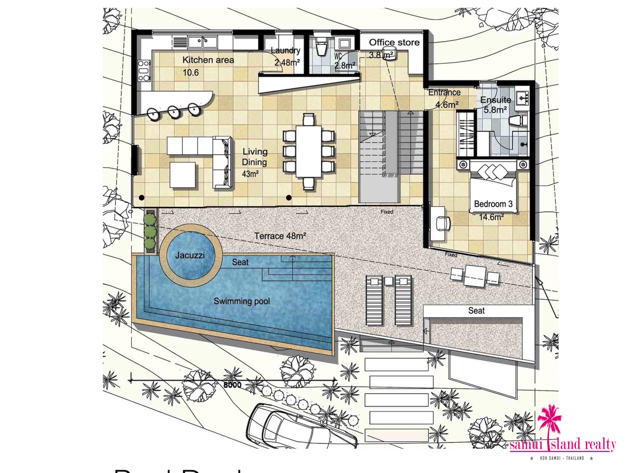 Samui Oasis Development Amethyst Villa Amethyst Villa Pool Deck