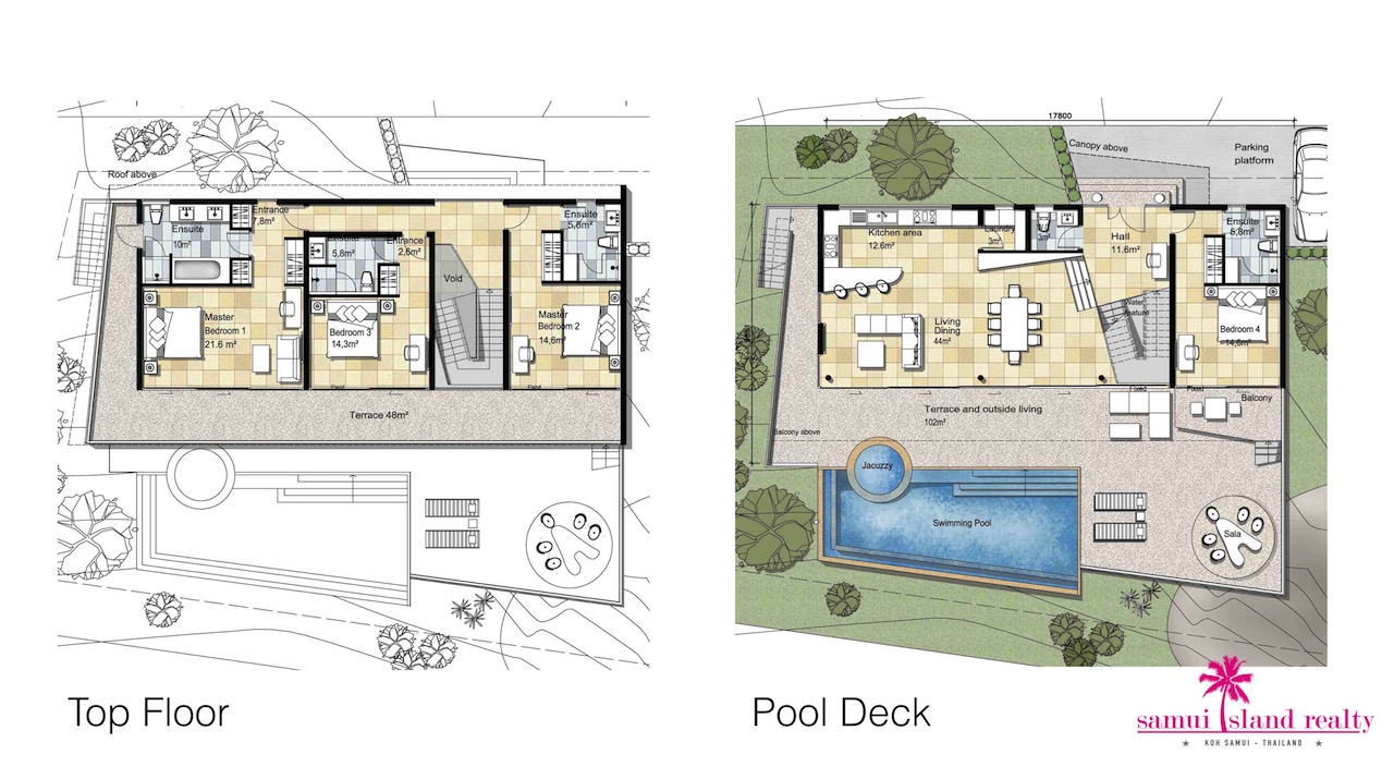 Samui Oasis Development Crystal Villas Crystal Villas Floor Plan