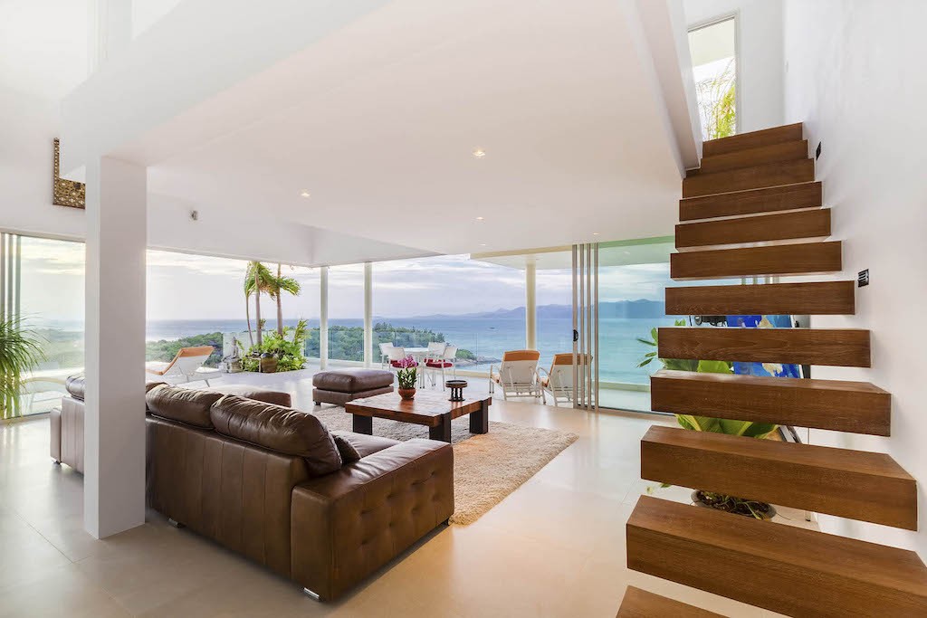 Sea View Samui Property For Sale Stairs