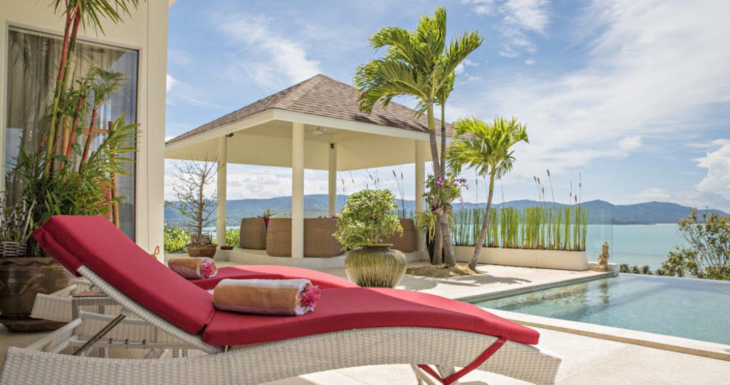 Sea View Samui Property For Sale Sun Loungers