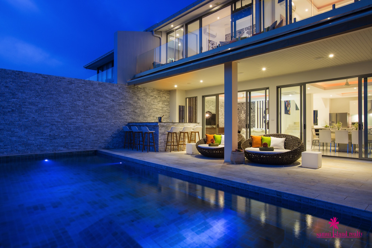 Villa Apsara For Sale Koh Samui Exterior Night