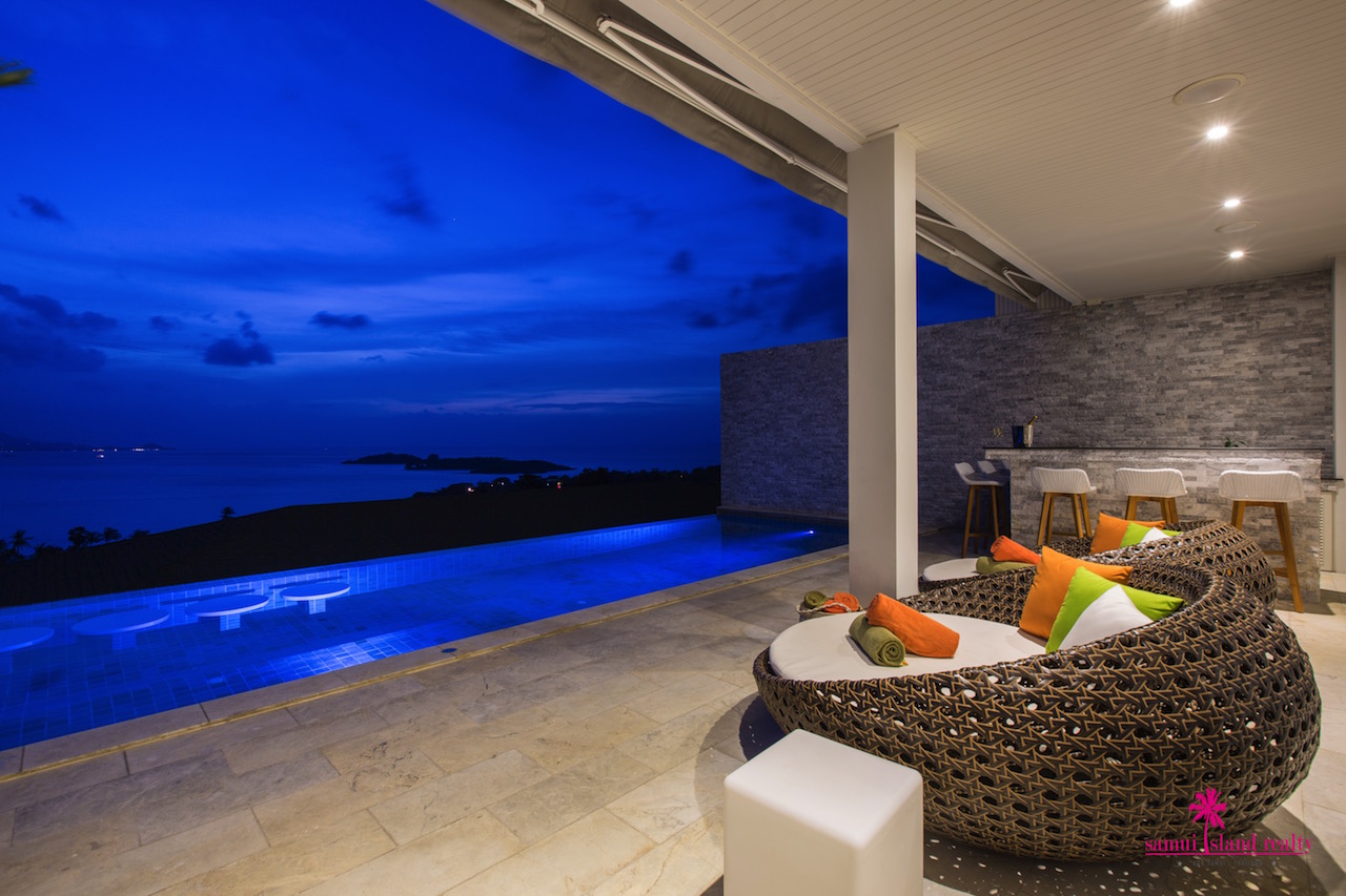 Villa Apsara For Sale Koh Samui View At Night
