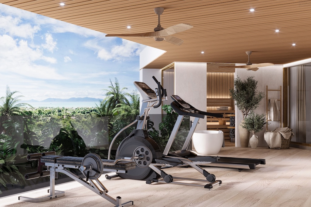 Villa For Sale In Bophut Koh Samui Gym Space