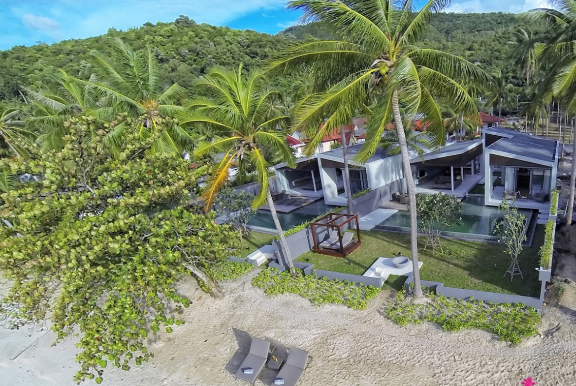 Villa Neung Aerial Front