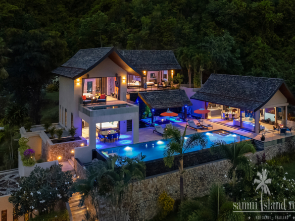 Villa Rental Koh Samui Exterior Night
