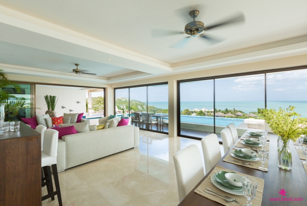 Villa Sukham Sea View Living Area
