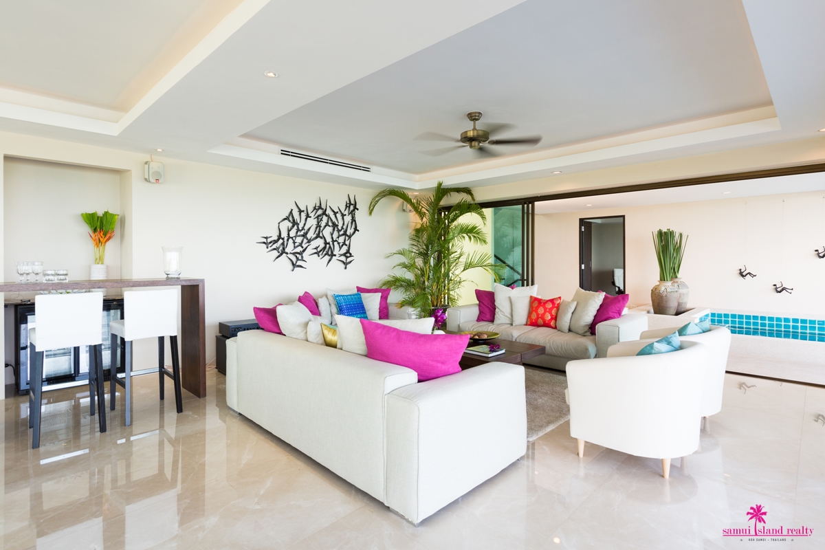 Villa Sukham For Rent Koh Samui Villa Sukham Open Plan Living Area