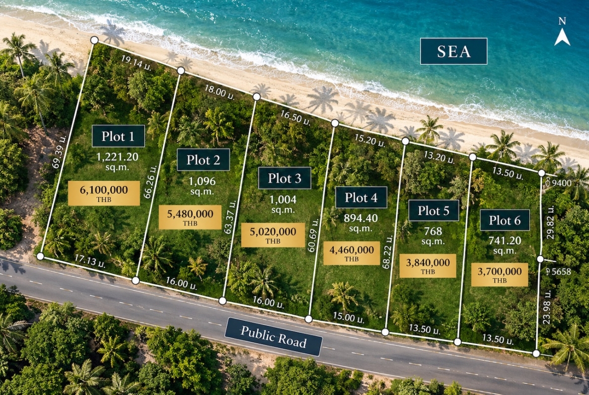 Donsak Beachfront Land Plan