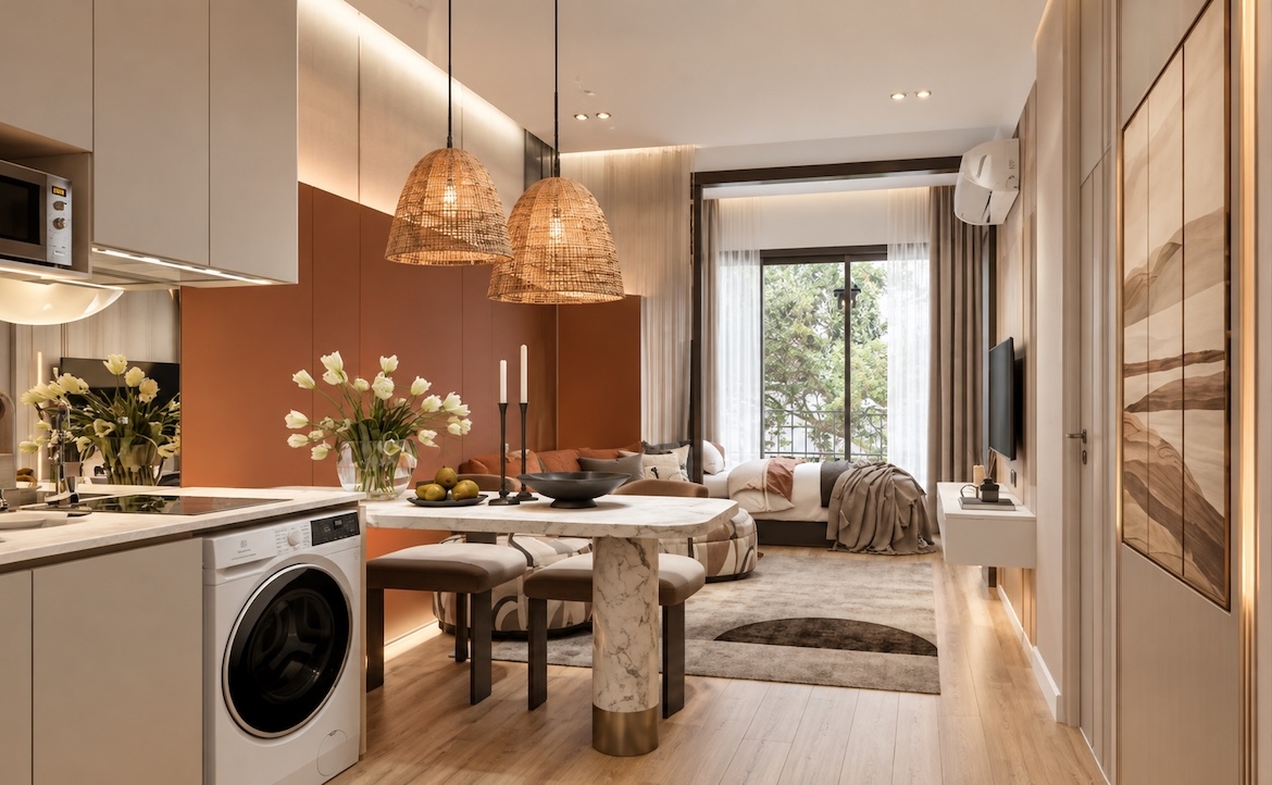 The Astra Samui One-Bedroom Apartments Interior