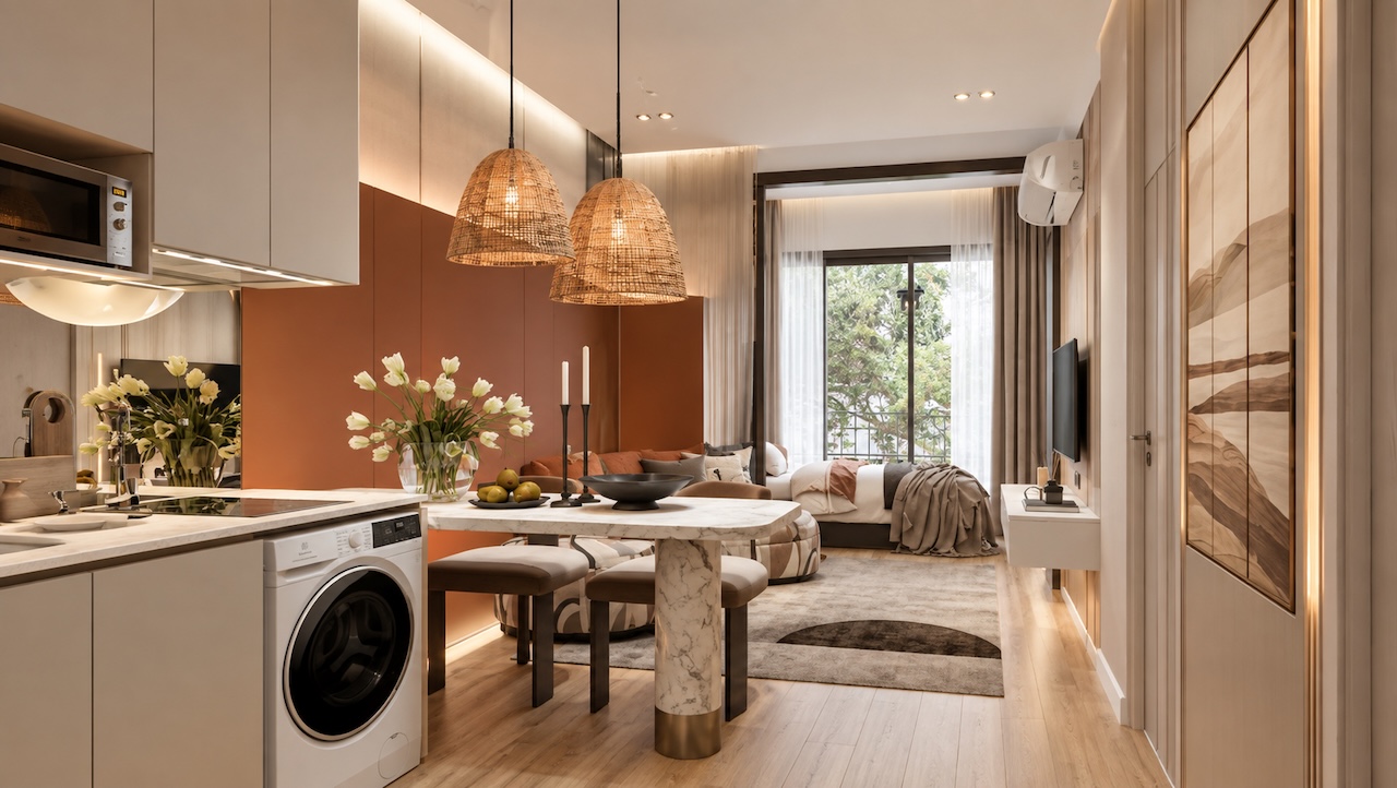 The Astra Samui One-Bedroom Apartments Interior