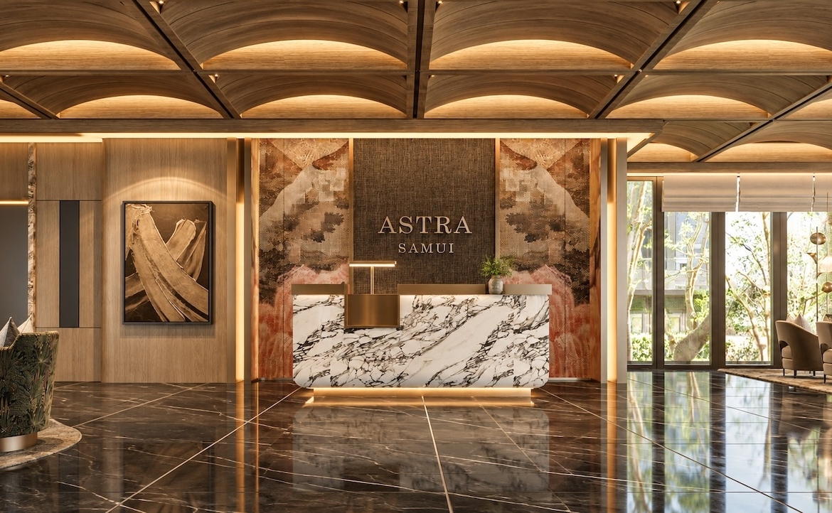 Two-Bedroom Apartments The Astra Samui Reception